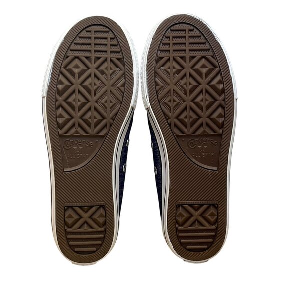 Converse All Star Girl’s Purple Sparkle Low Top Lace Up Oxford Sneakers Size 4 - Picture 8 of 8